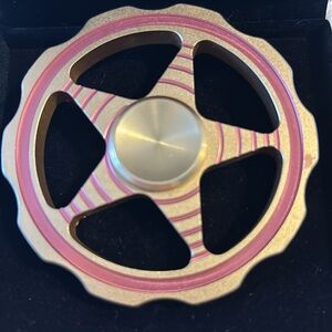 Gold and Pink Fidget Spinner
